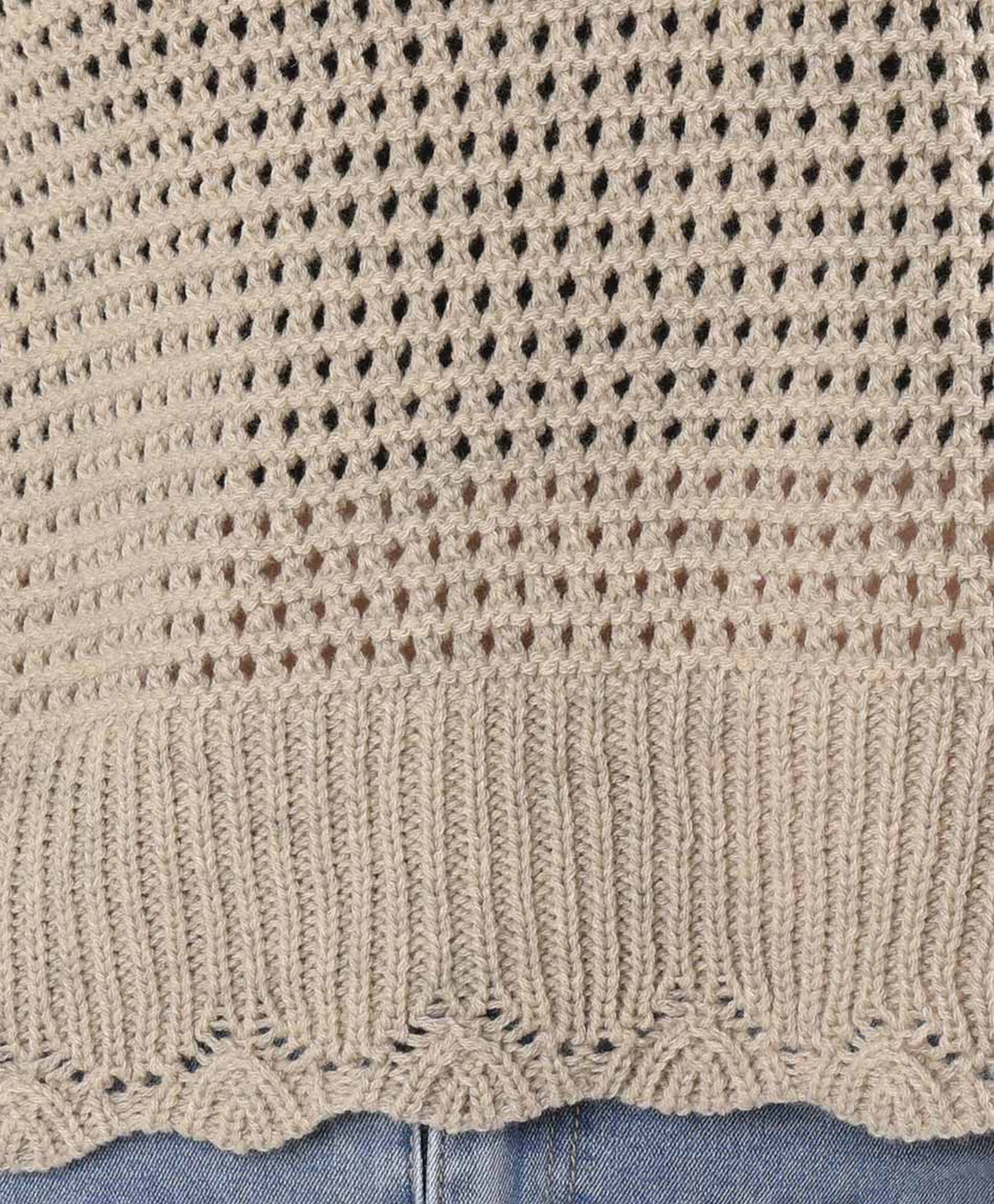 Sweater mujer calado detalles basta Sweater mujer calado detalles basta