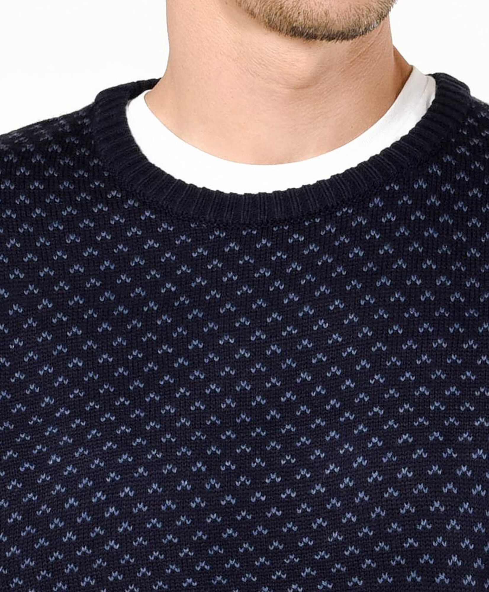 Sweater hombre jacquard puntitos Sweater hombre jacquard puntitos