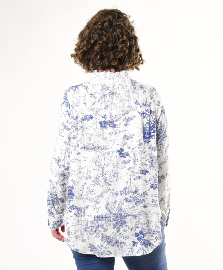Blusa mujer estampado campo