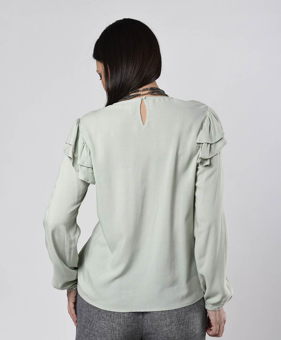 Blusa mujer vuelitos en hombros