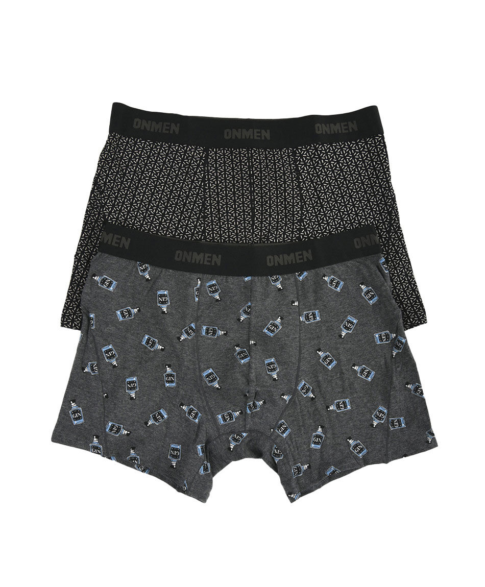 Pack 2 boxer hombre botellas