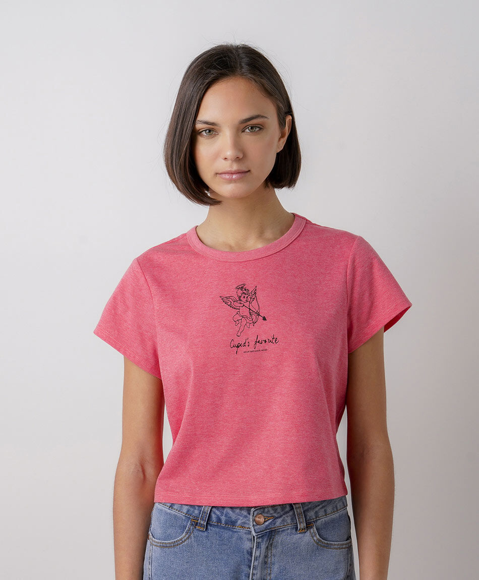 Polera mujer cupido crop
