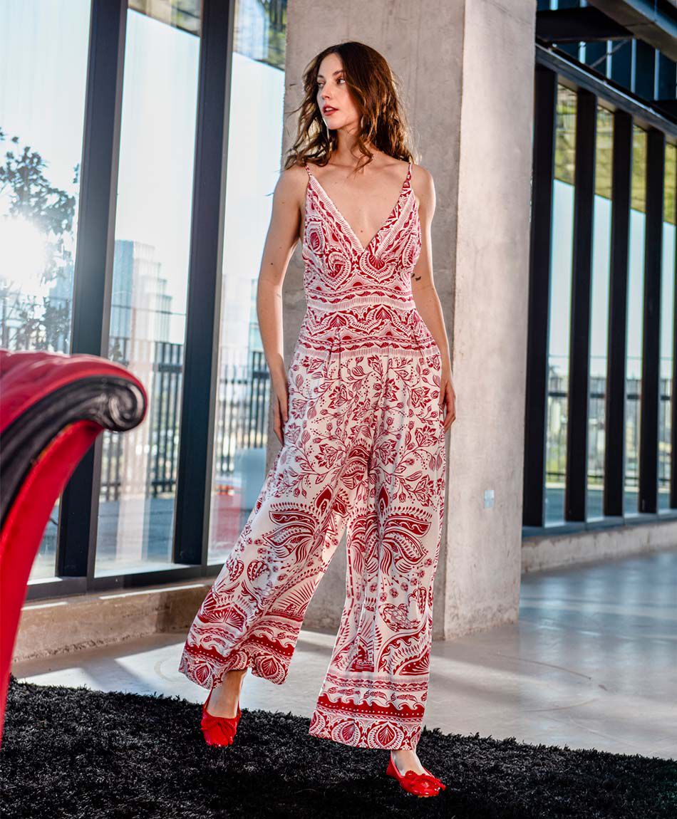 Enterito mujer estampado flores