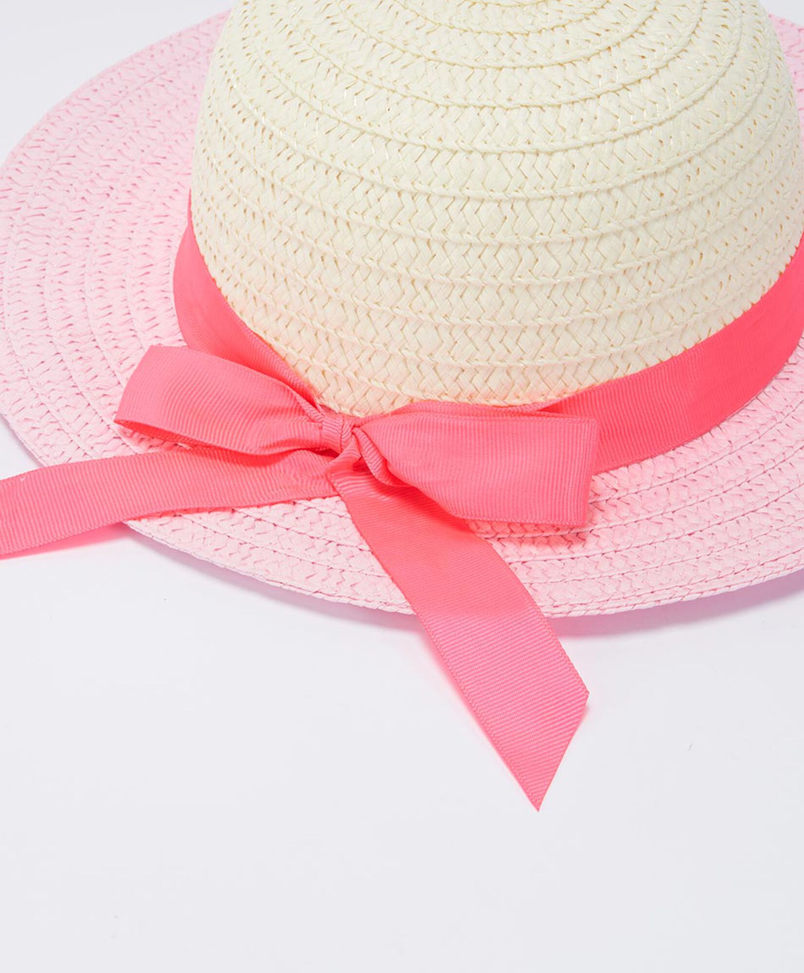 Sombrero niña bicolor cinta Sombrero niña bicolor cinta