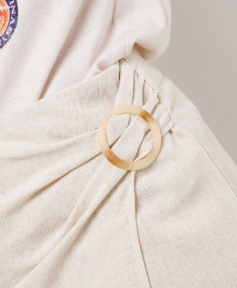 Short mujer cruzada argolla