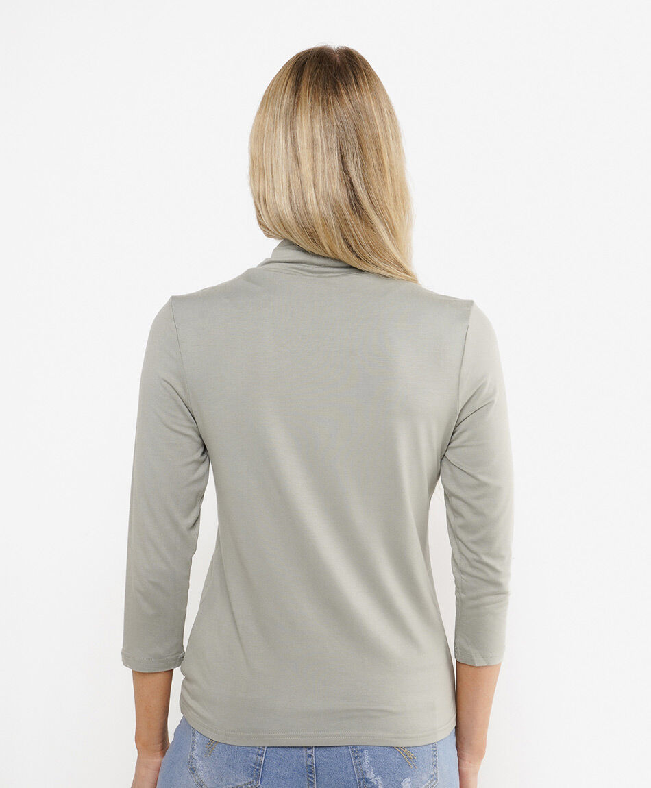 Polera mujer cuello tortuga