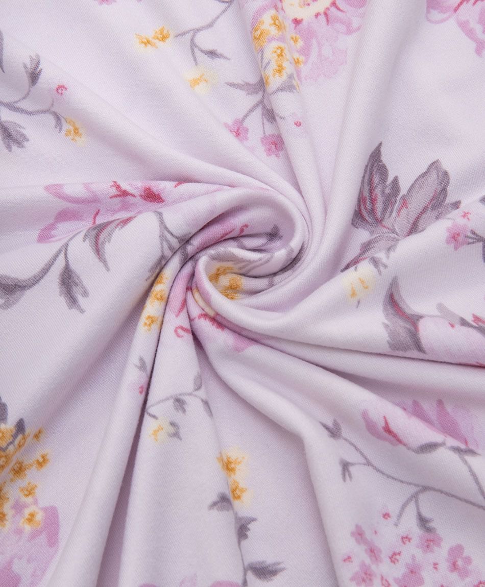 Camisa de dormir mujer floreada rosada