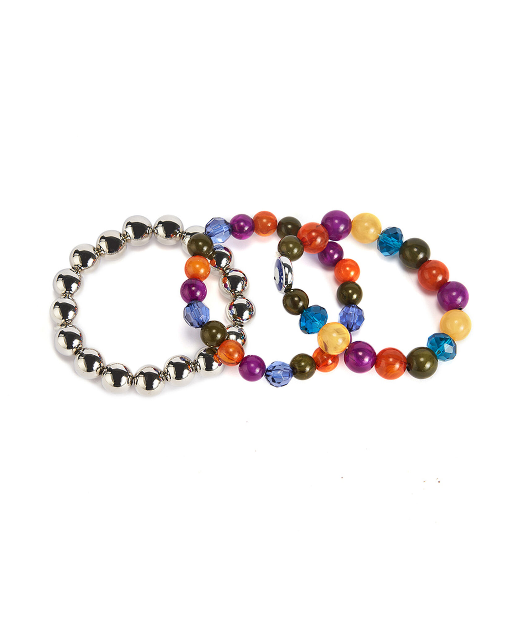 Set 3 pulseras mujer colores silver Set 3 pulseras mujer colores silver