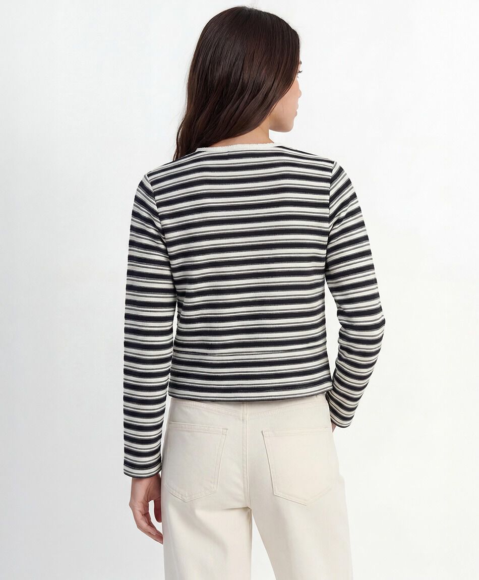 Chaqueta mujer l&iacute;neas crop