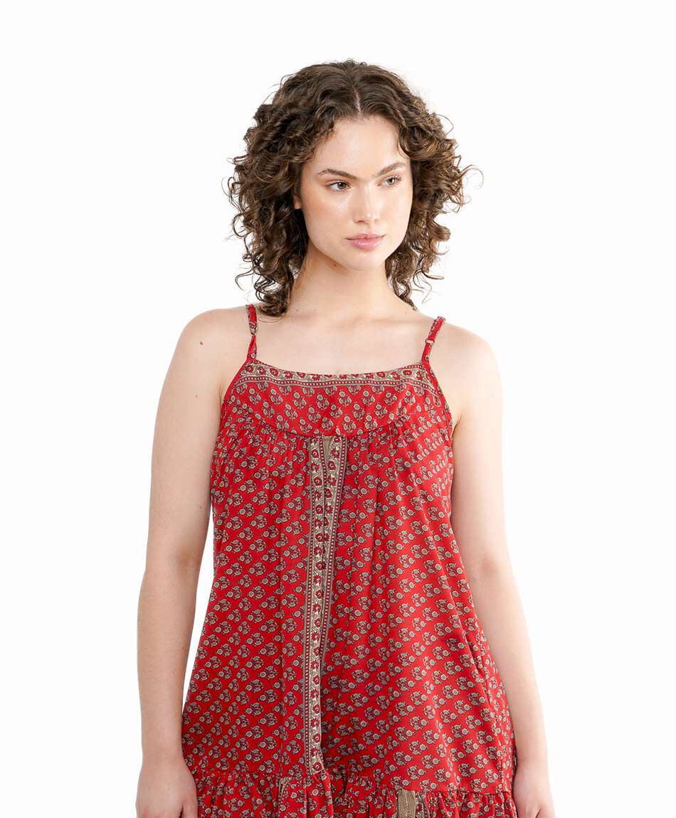 Blusa mujer fluida red