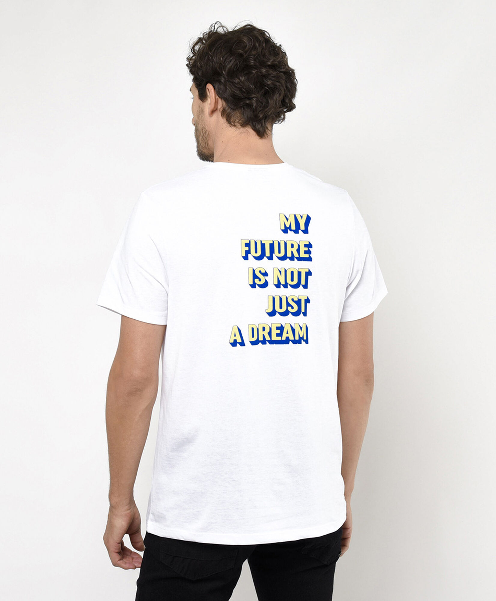 Polera hombre doble estampado wow Polera hombre doble estampado wow