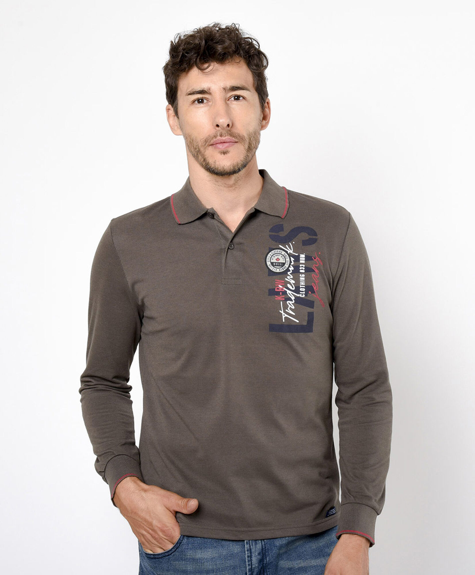 Polera hombre cuello piqué Polera hombre cuello piqué