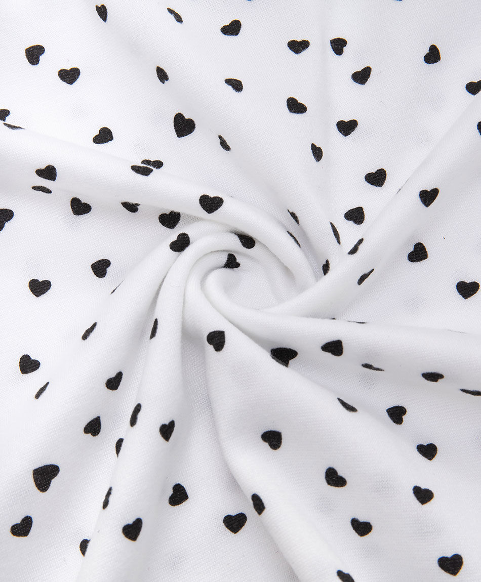 Baby doll mujer corazones black