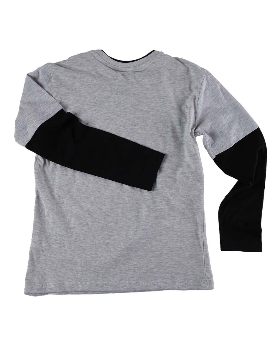 Polera manga larga cuello redondo