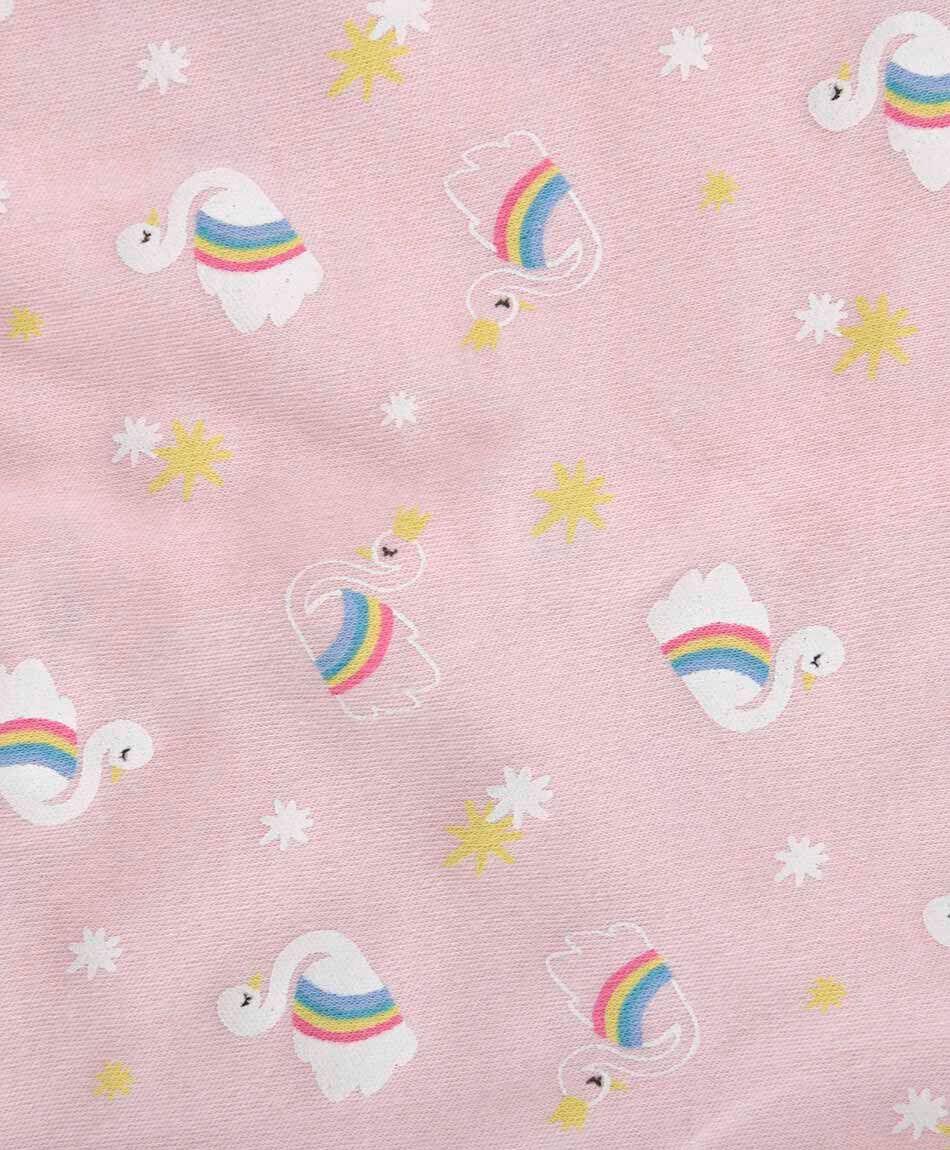 Pijama beb&eacute; cisnes arcoiris
