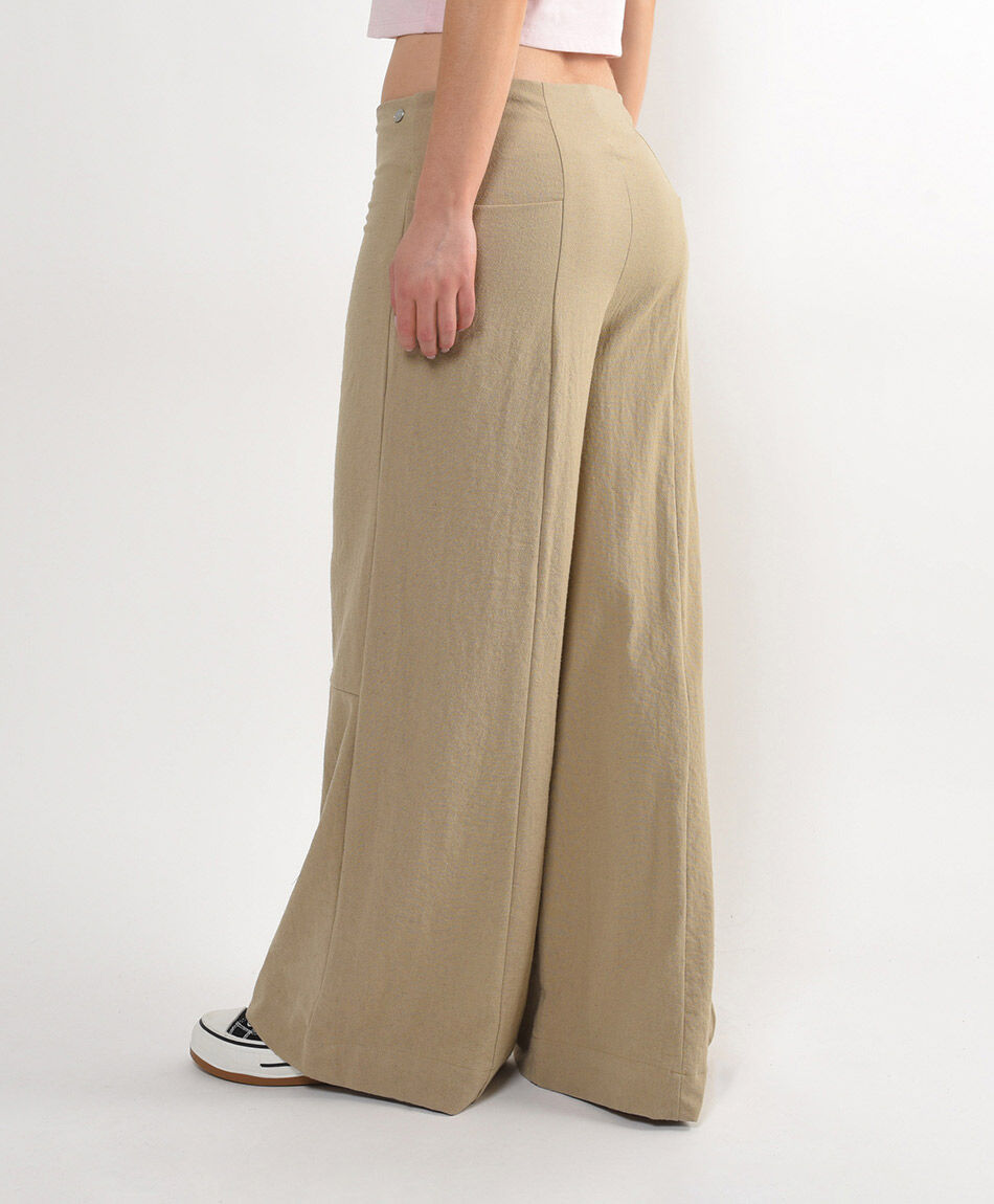 Pantal&oacute;n mujer lino pockets