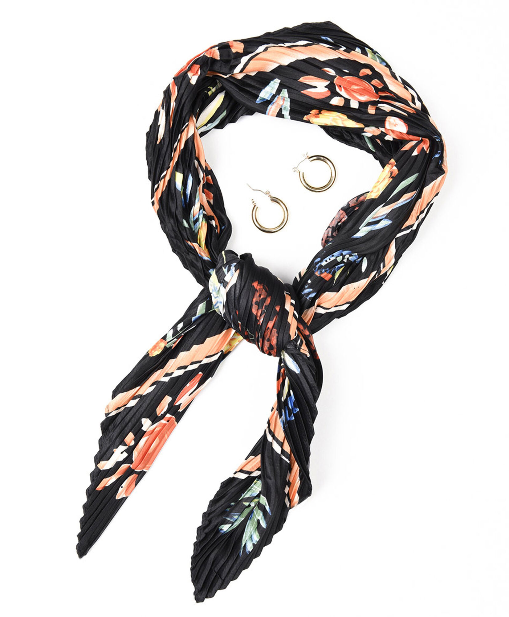Set aros + pañuelo mujer print colores Set aros + pañuelo mujer print colores