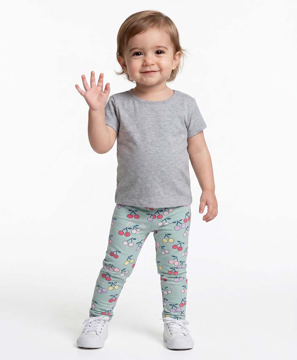Leggins beb&eacute; cerezas colores