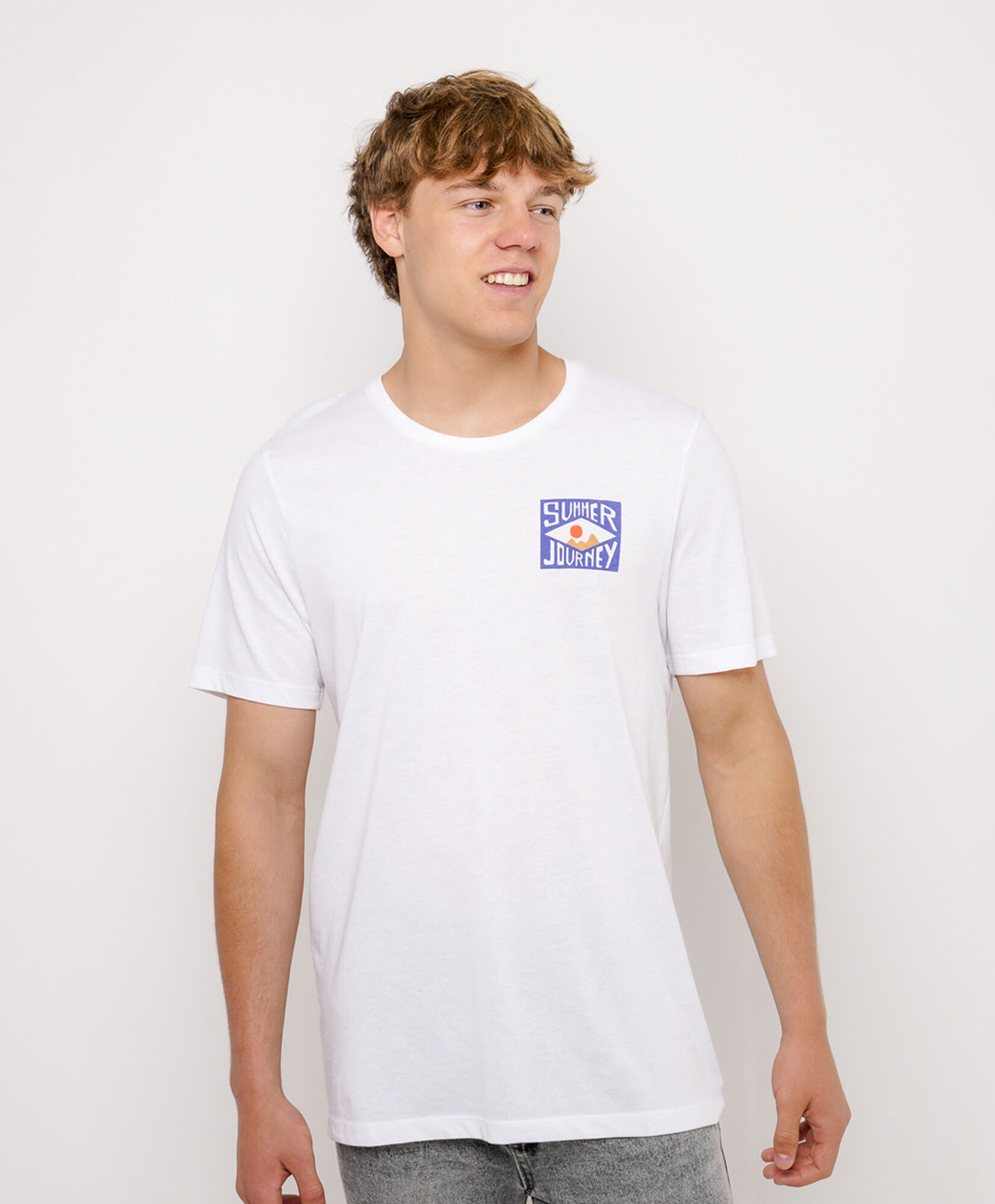 Polera hombre doble estampado summer Polera hombre doble estampado summer