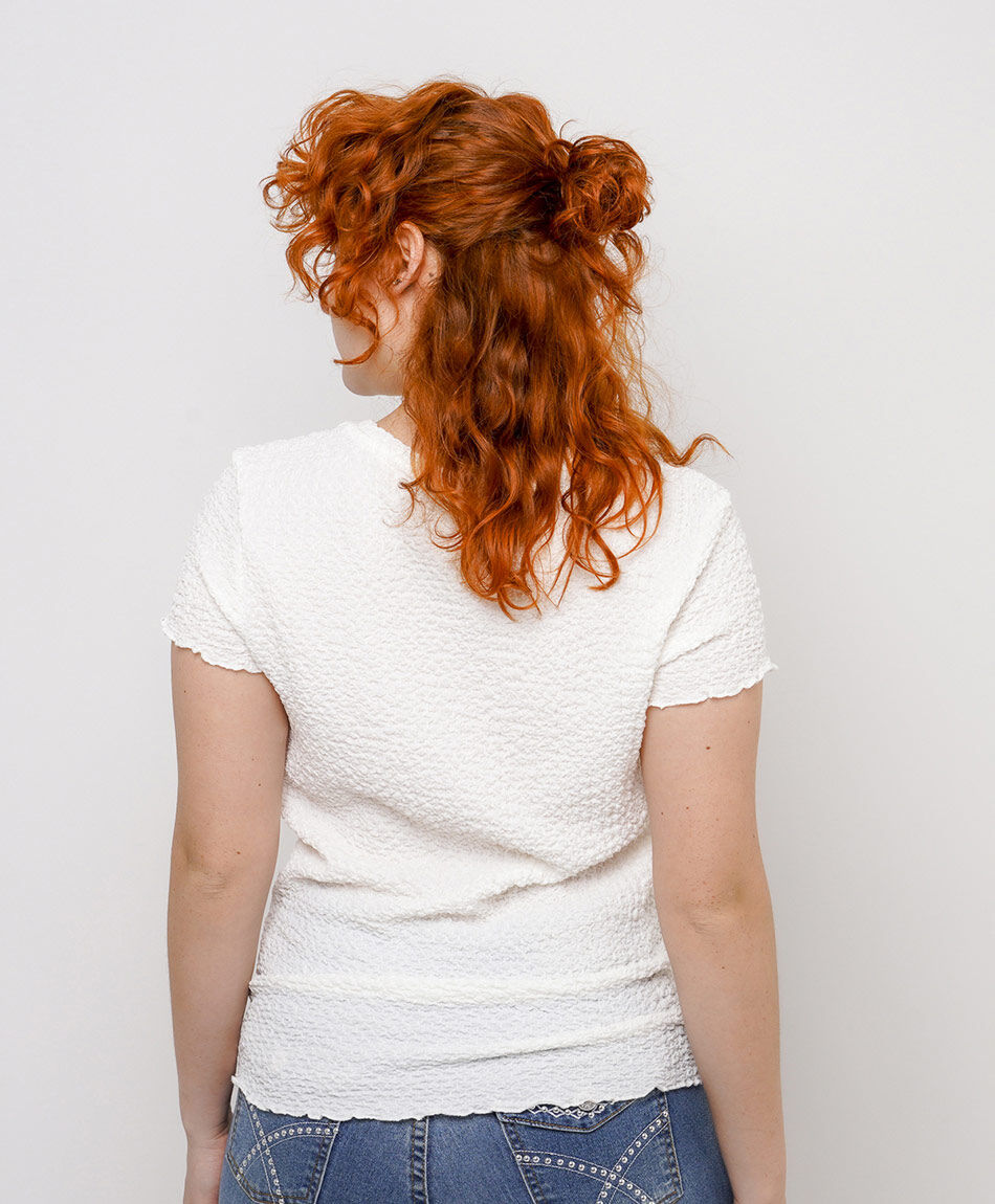 Polera mujer estilo texturizado