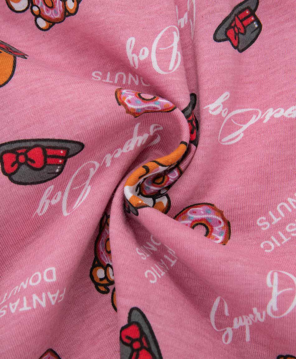 Pijama mujer short donuts dog