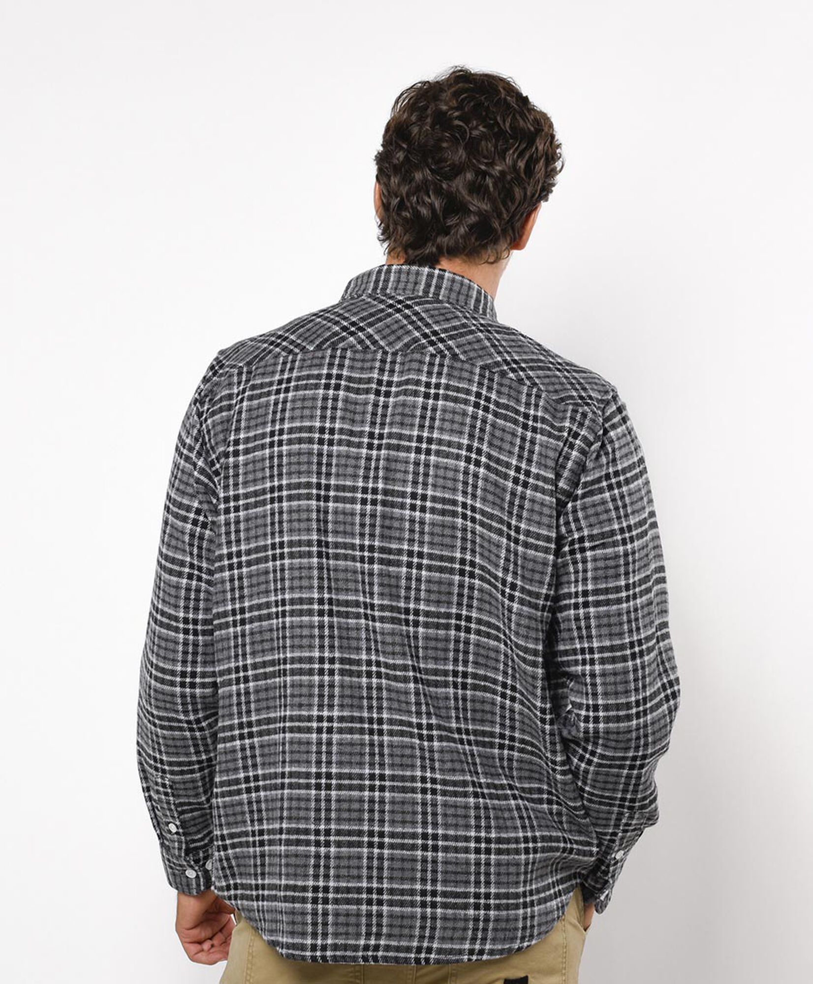 Camisa hombre franela gris Camisa hombre franela gris