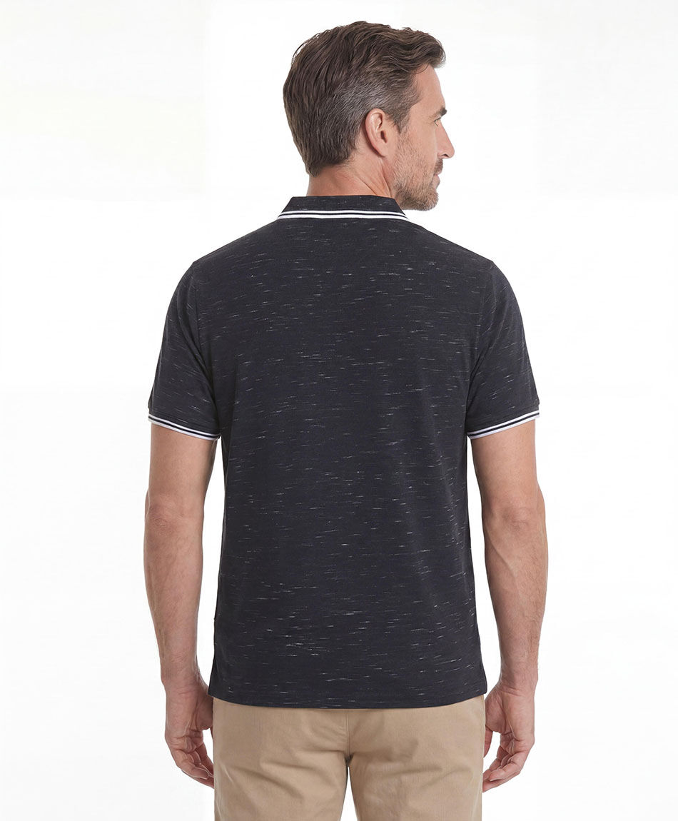 Polera hombre polo jaspeada
