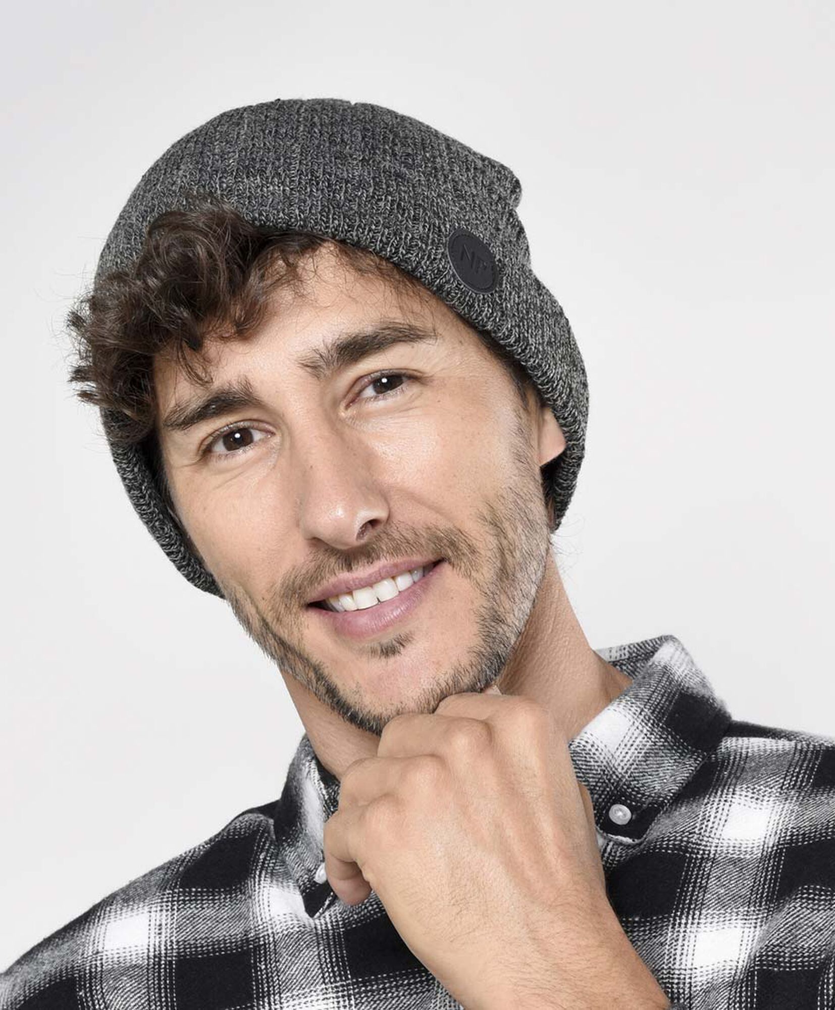 Gorro hombre jaspeado con forro Gorro hombre jaspeado con forro