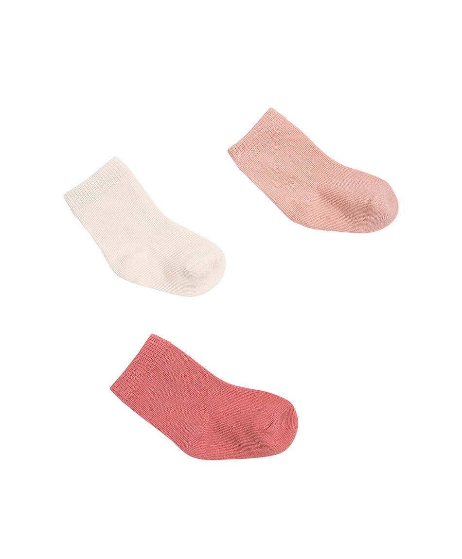 Pack 3 calcetines beb&eacute; colores
