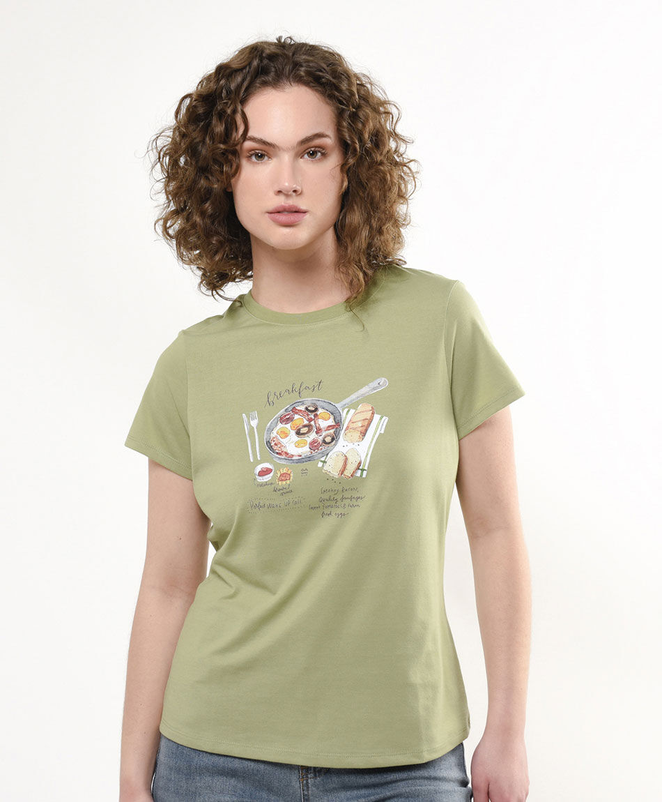 Polera mujer desayuno