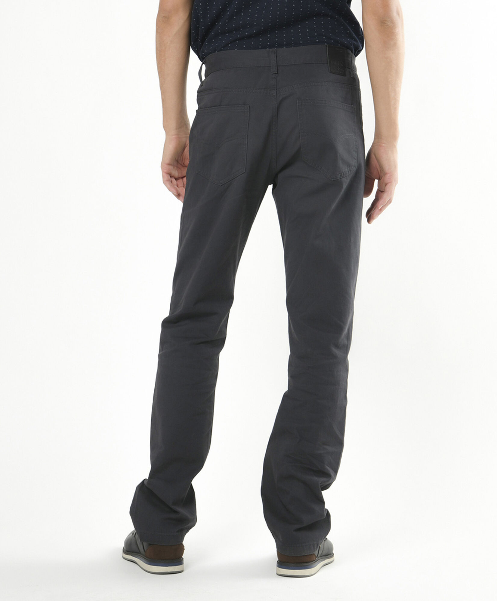 Pantalón hombre liso gris oscuro Pantalón hombre liso gris oscuro