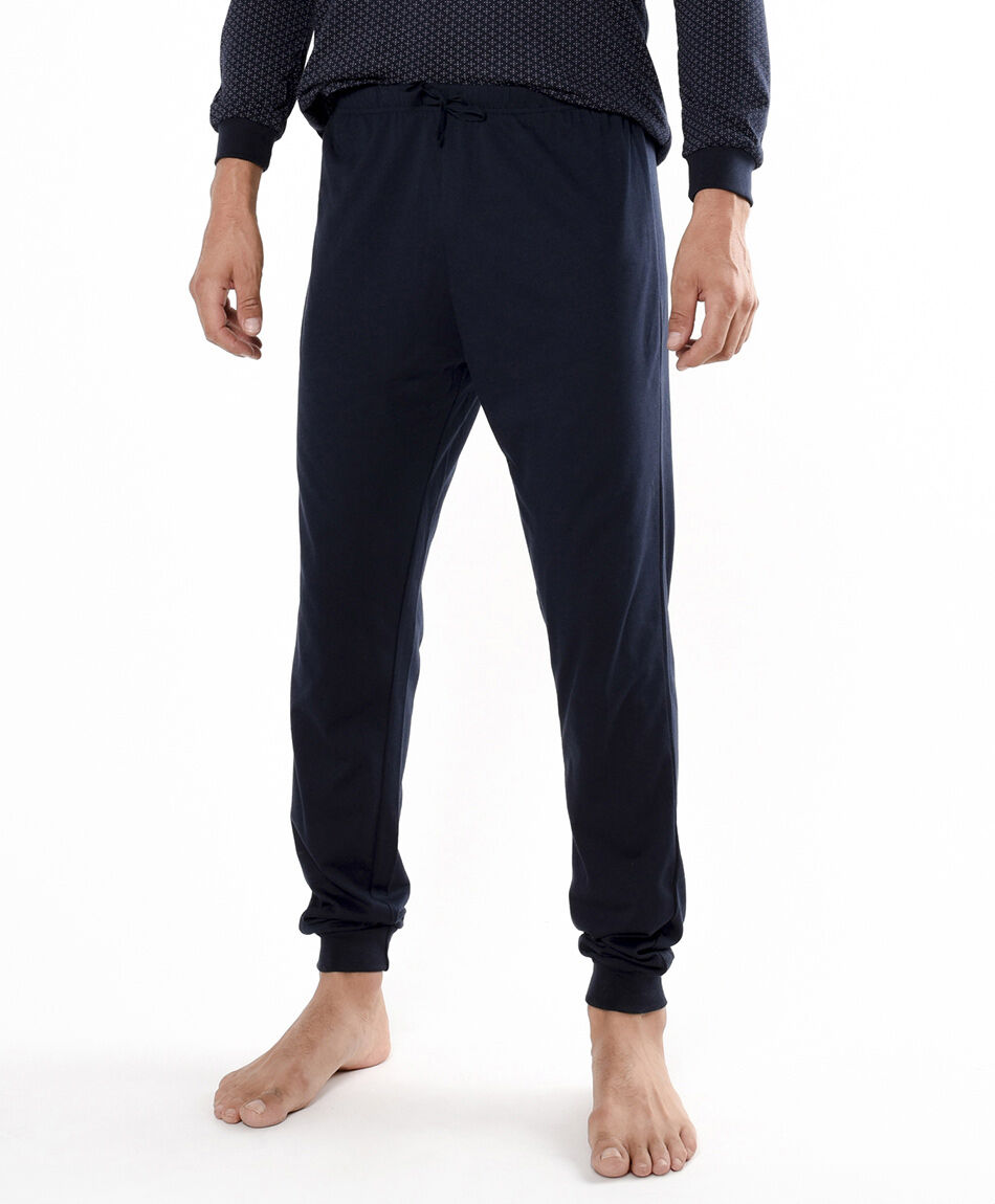 Pijama hombre bolsillo azul oscuro