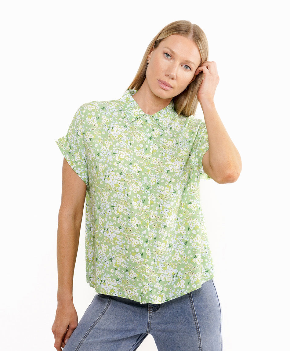 Blusa mujer dise&ntilde;o florcitas