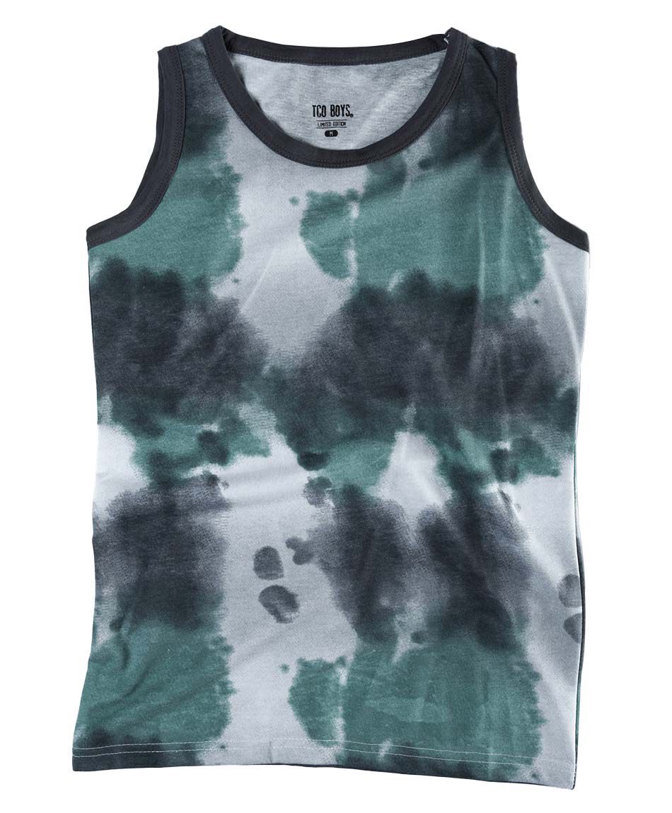 Polera sin mangas cuello redondo