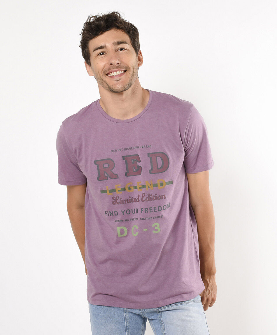 Polera hombre estampado vintage