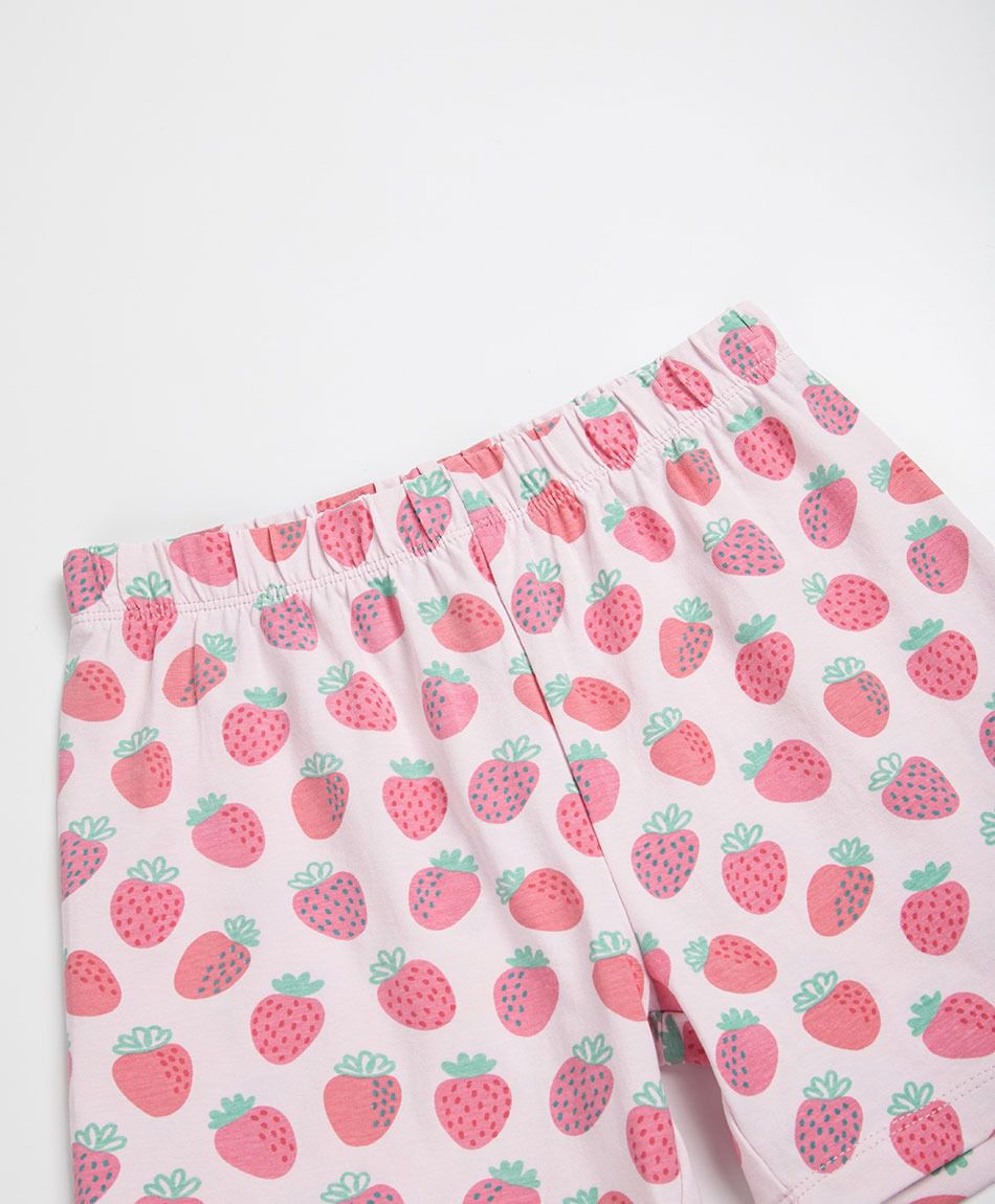 Short ni&ntilde;a biker frutillas