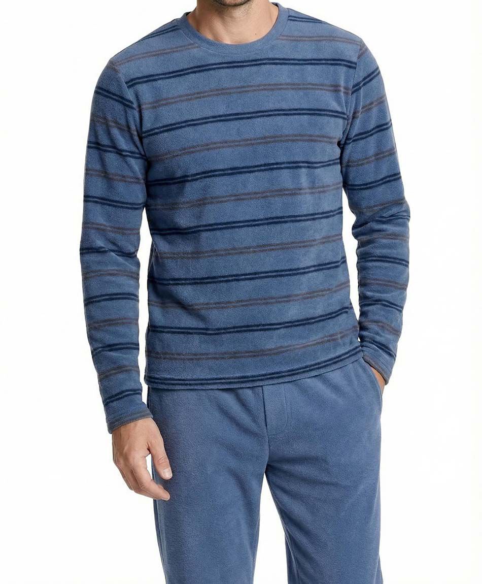 Pijama hombre dise&ntilde;o l&iacute;neas navy