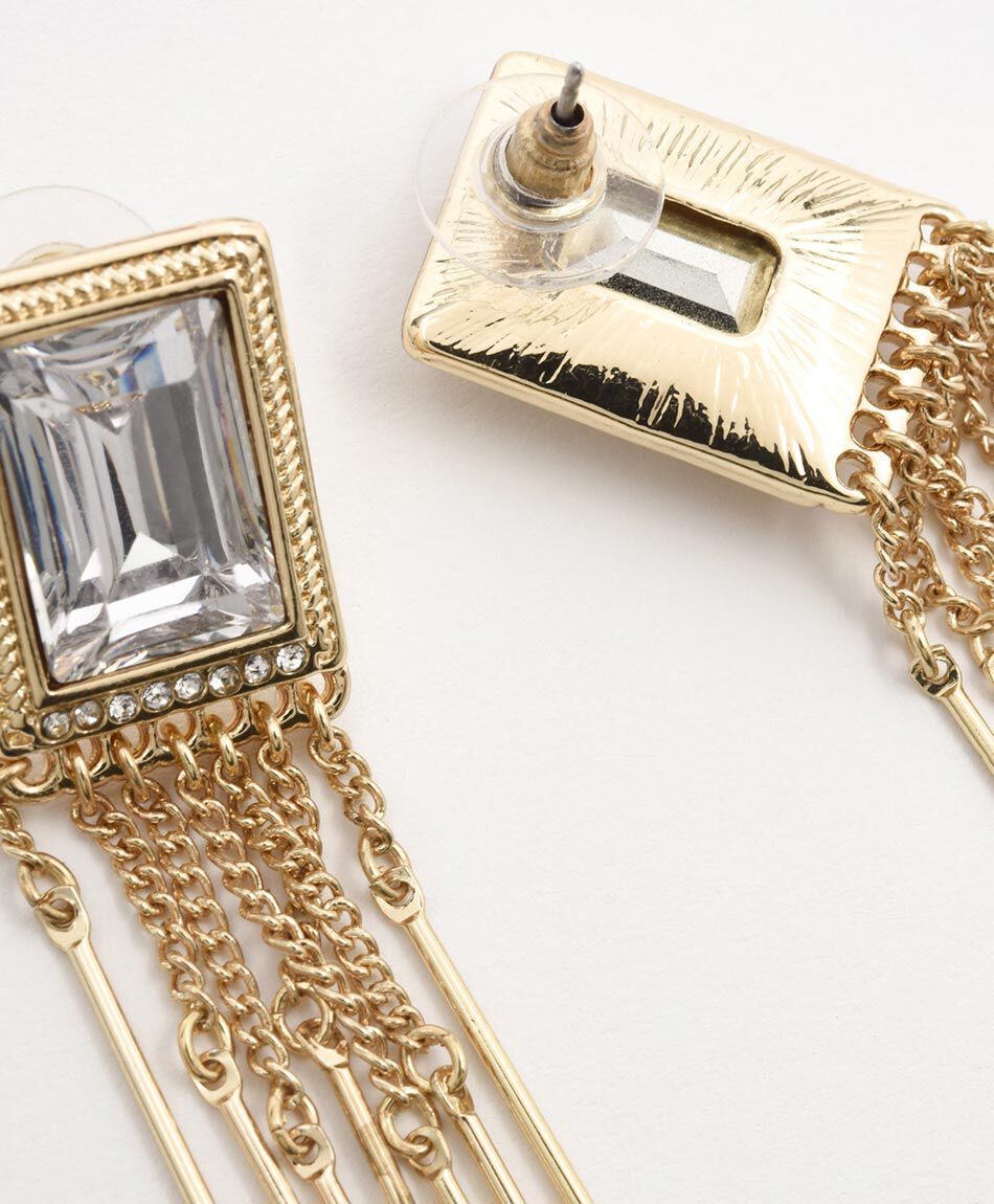 Aros mujer colgantes con cristal