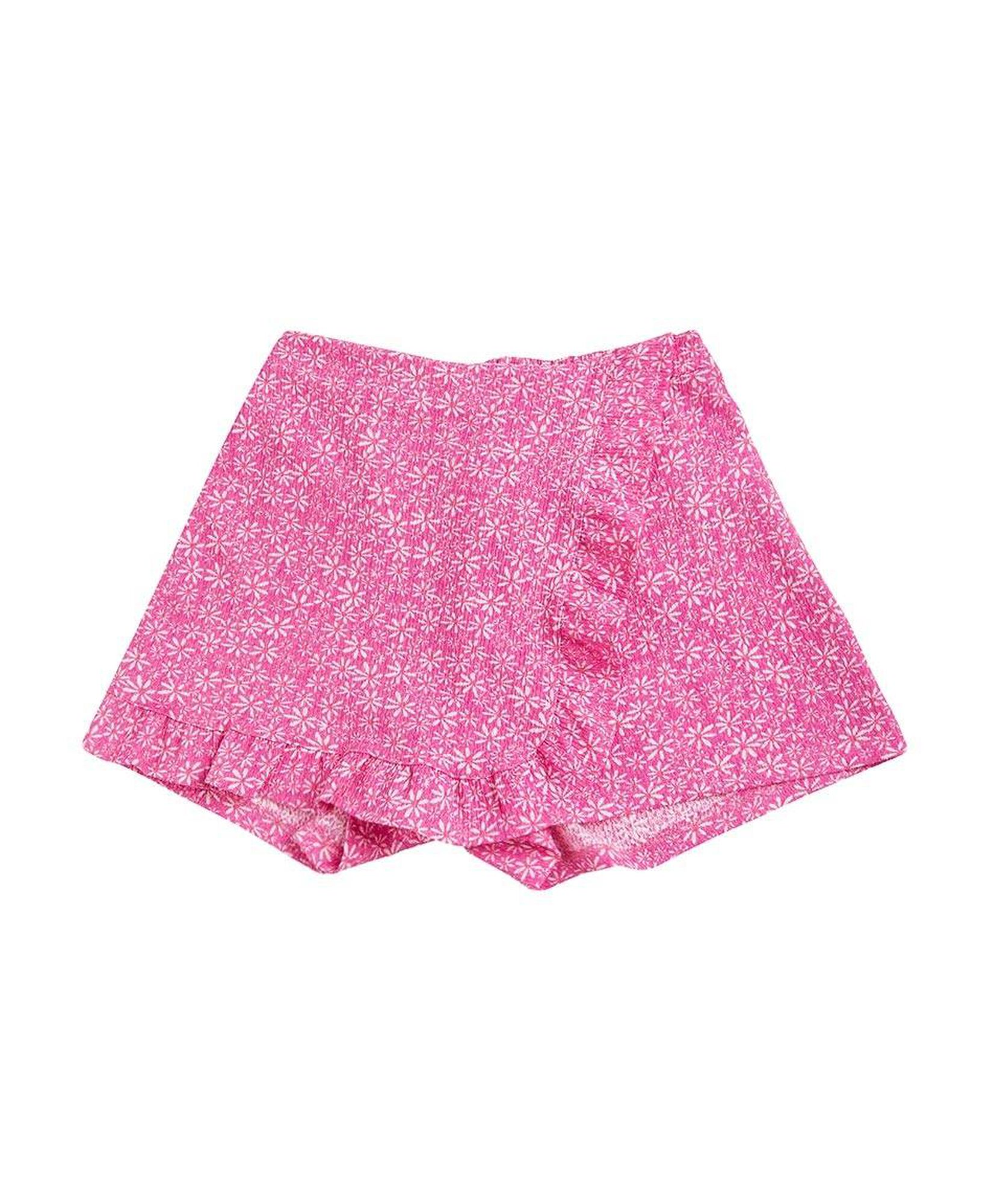 Short niña falda florcitas Short niña falda florcitas