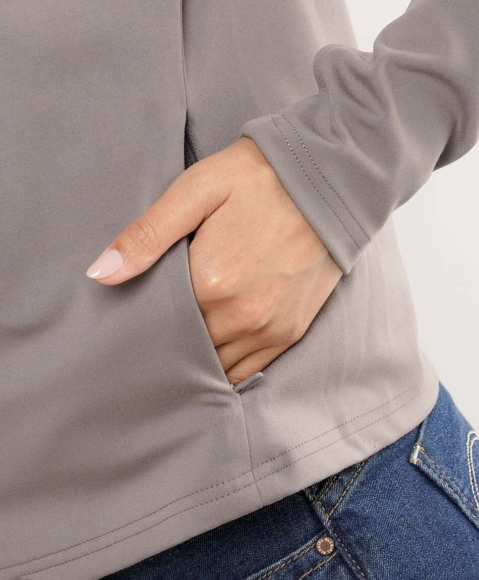 Poler&oacute;n mujer light grey