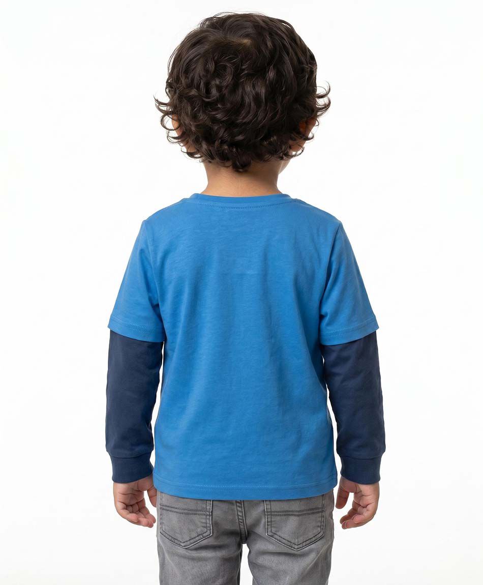 Polera beb&eacute; manga larga dino skate