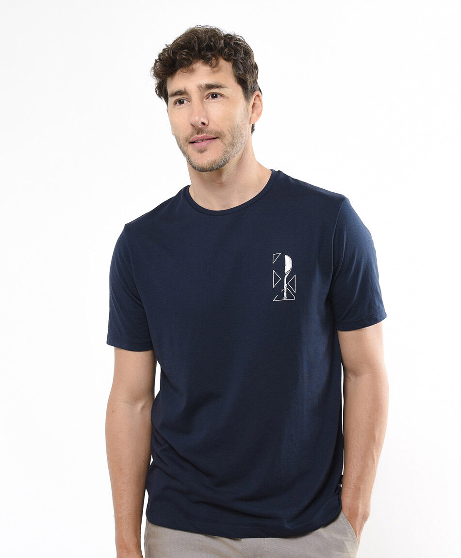 Polera hombre tenis blue