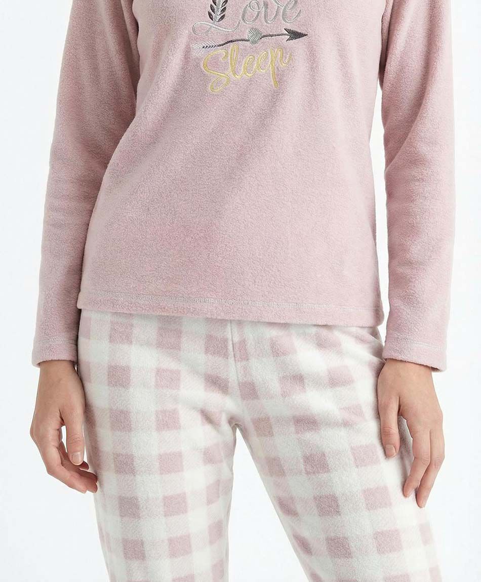 Pijama mujer polar cuadros