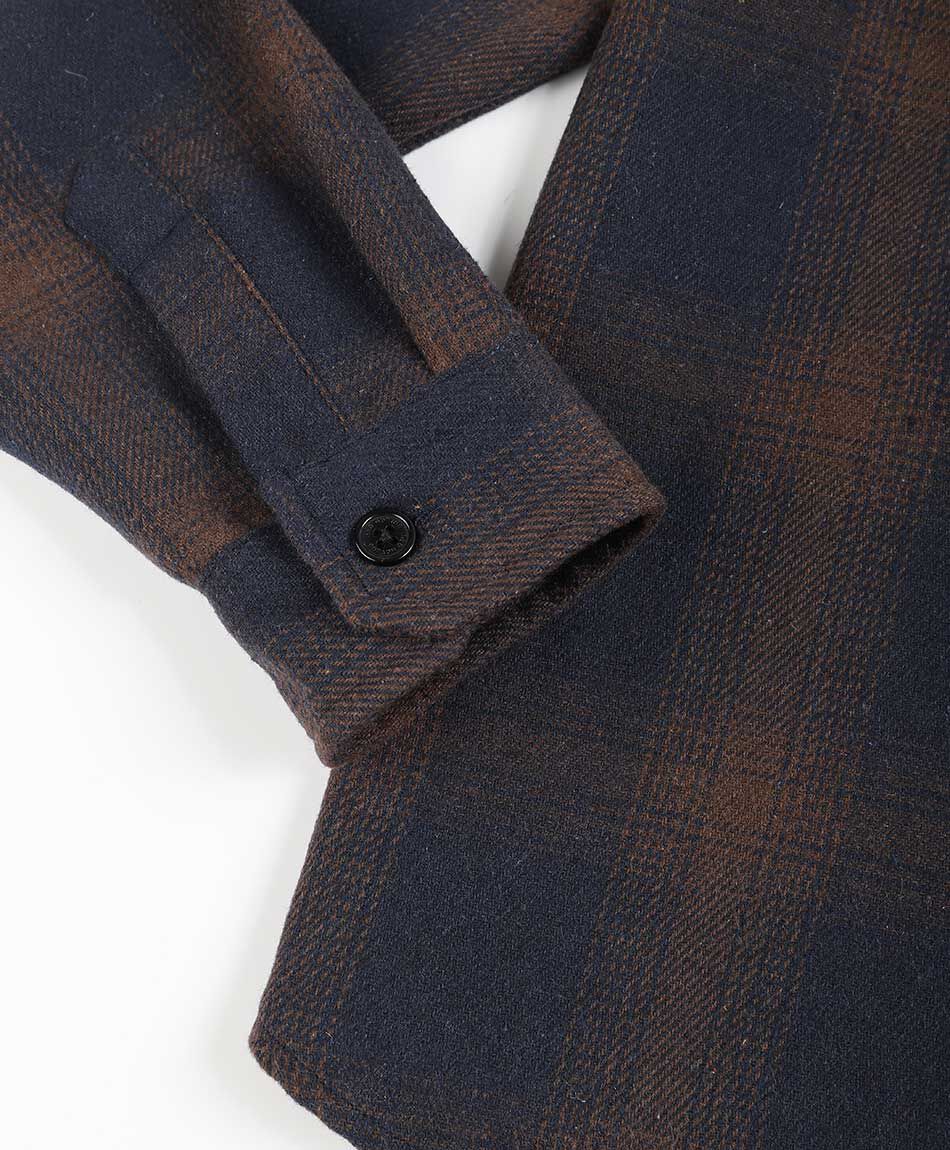 Chaqueta hombre le&ntilde;adora franela escosesa