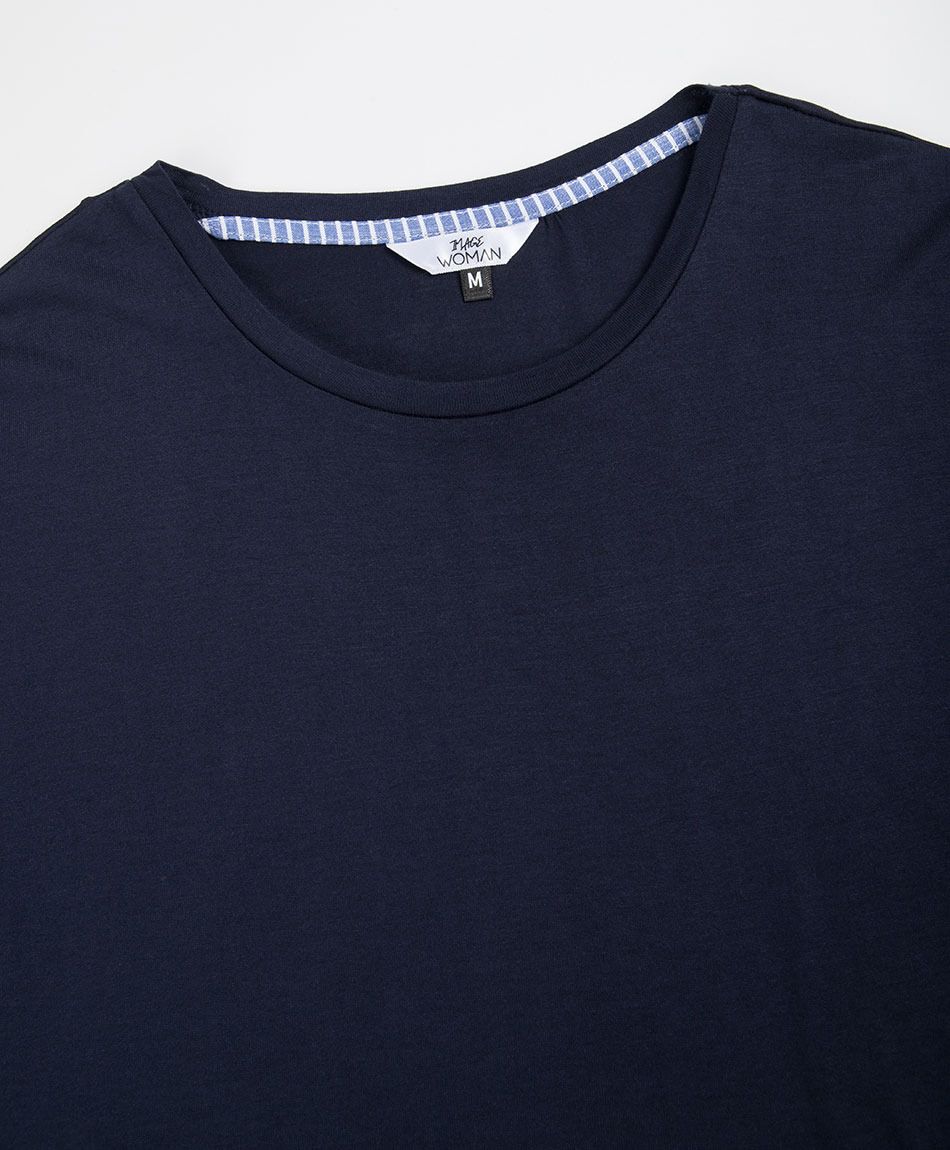 Polera mujer mix rayas