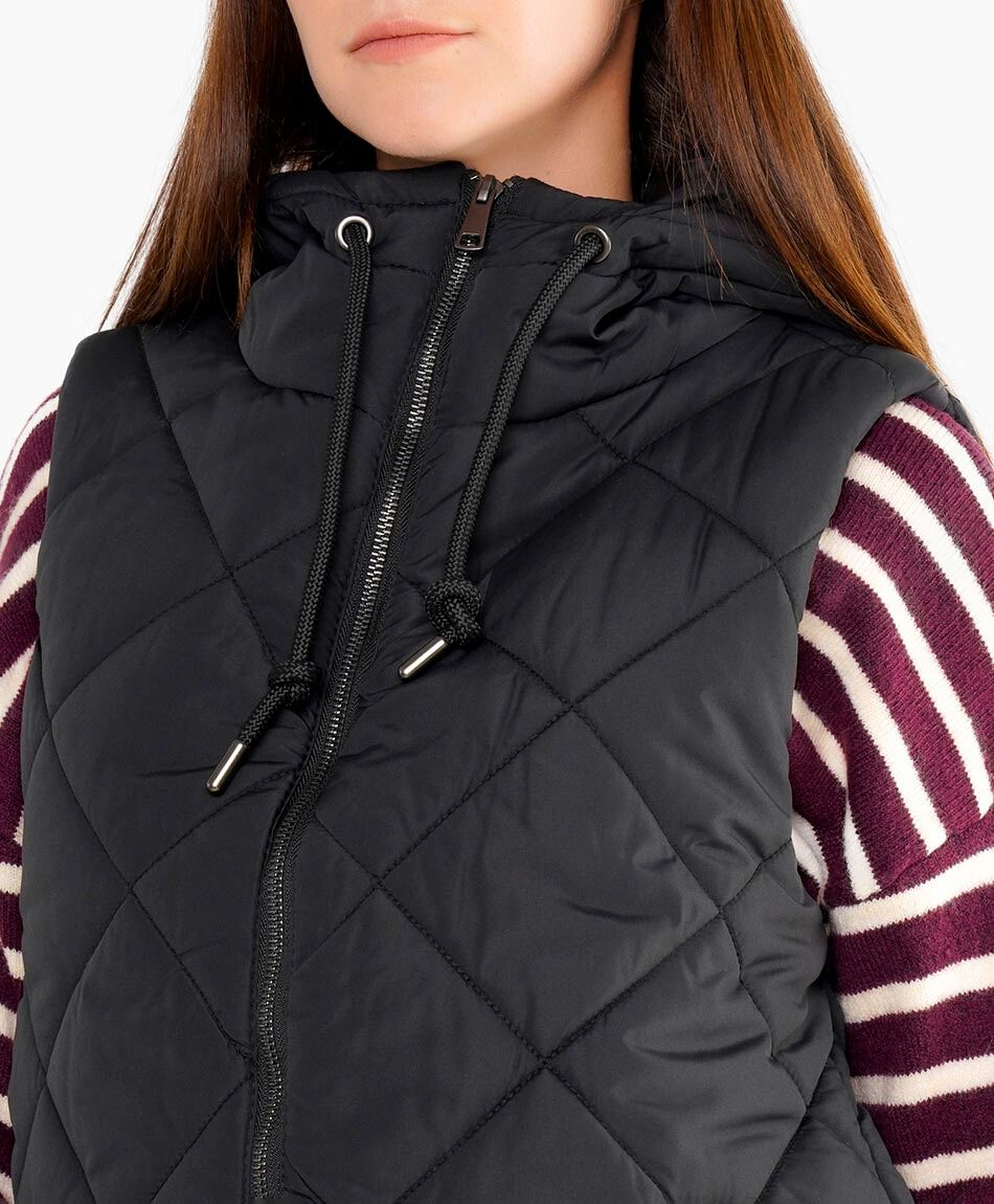 Parka mujer larga sin mangas