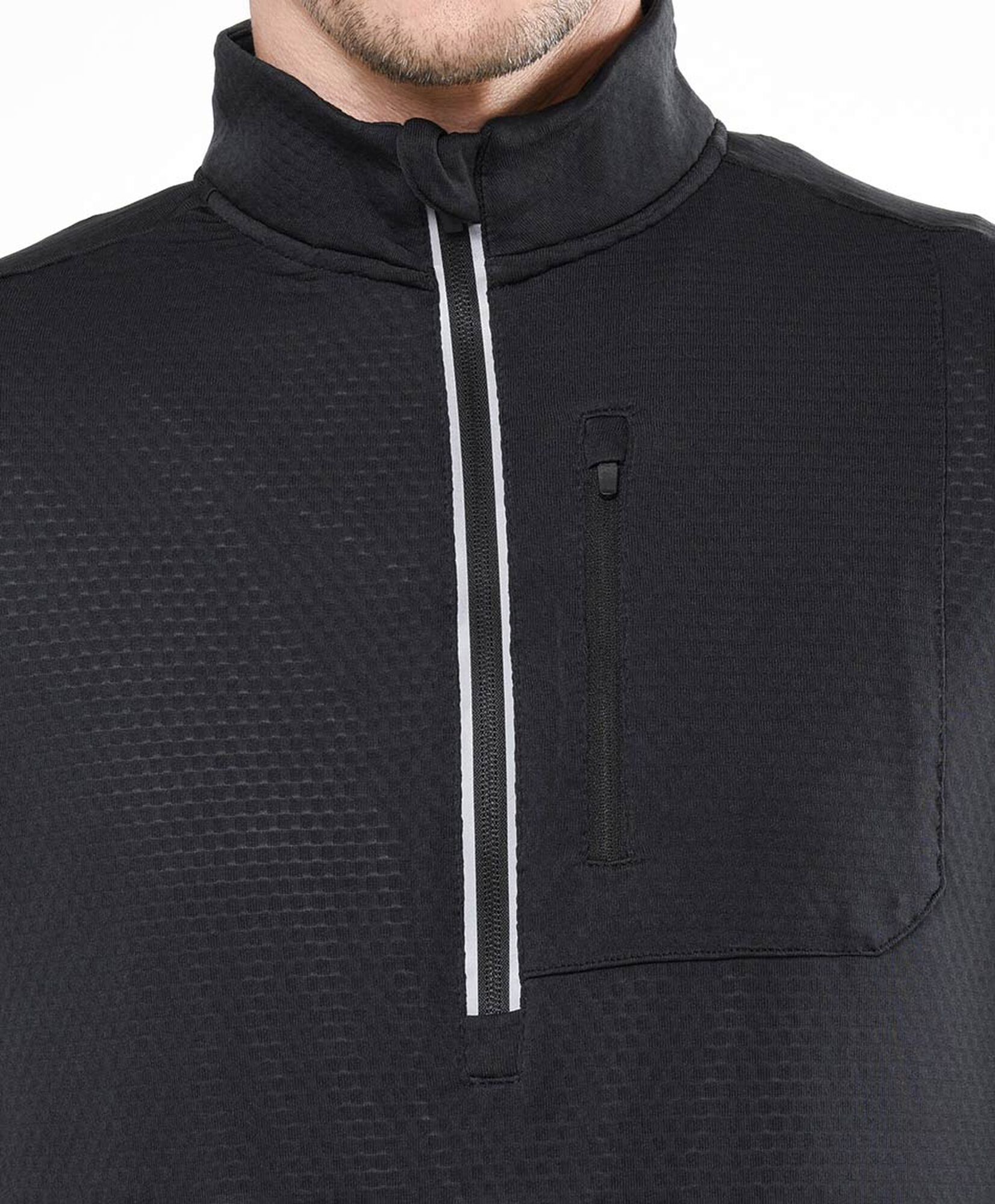 Polera deportiva hombre medio cierre Polera deportiva hombre medio cierre