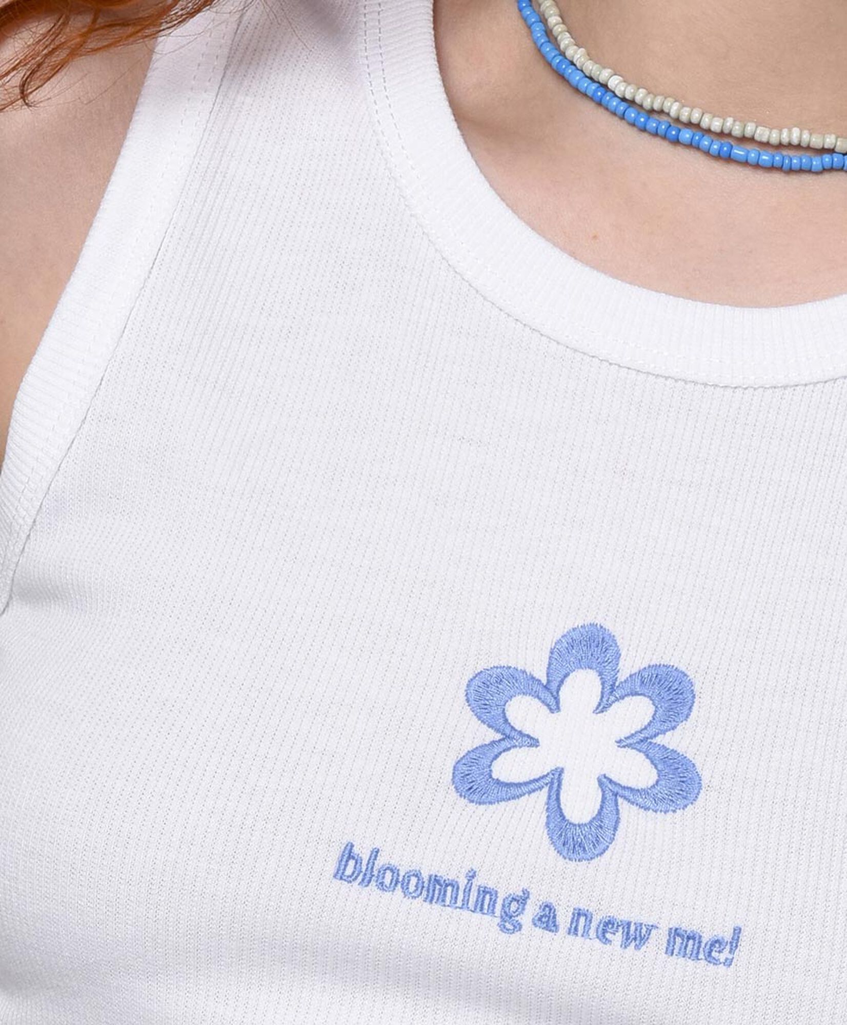 Polera mujer crop flor Polera mujer crop flor