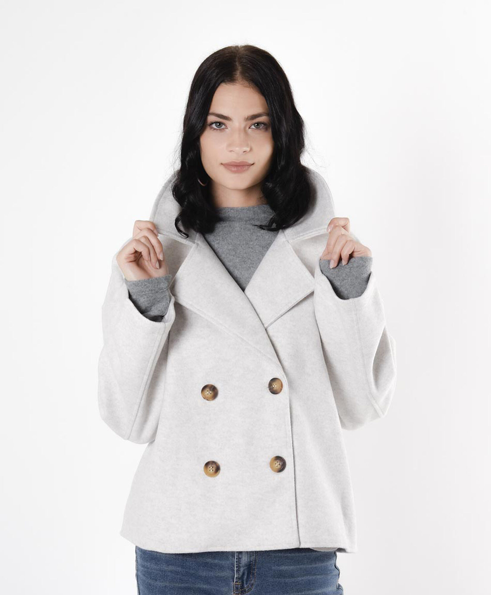 Chaqueta mujer cruzada botones Chaqueta mujer cruzada botones