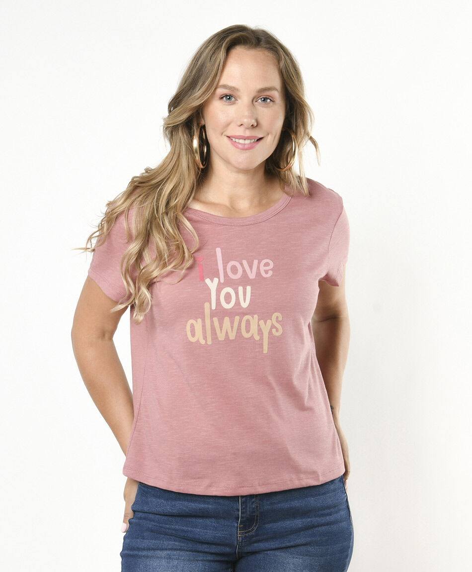 Polera mujer texto